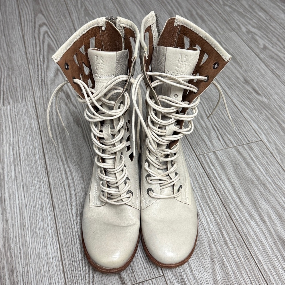 A.S. 98 LAZER CUT LACEUP BOOTS